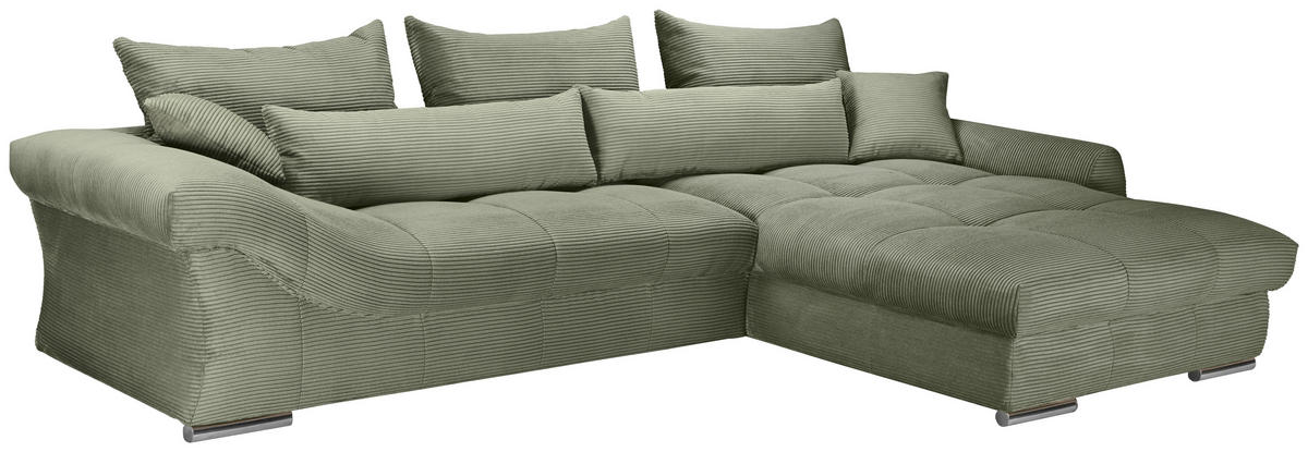 Freisteller von Carryhome ECKSOFA Olivgrün Cord.