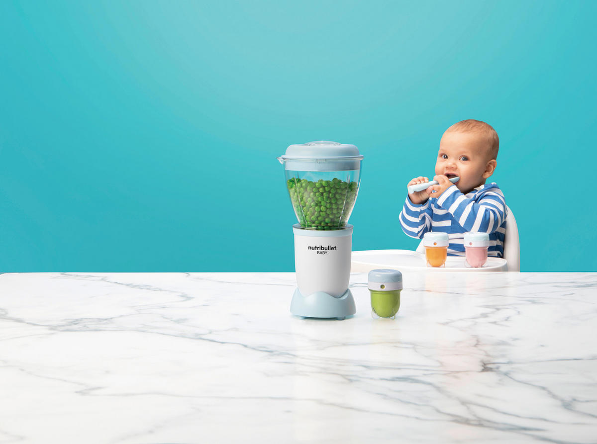 STANDMIXER  - Blau/Weiss, Basics, Kunststoff/Metall (30/23/27cm)