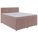 BOXSPRINGBETT 160/200 cm  in Hellrot  - Hellrot/Schwarz, KONVENTIONELL, Kunststoff/Textil (160/200cm) - Carryhome