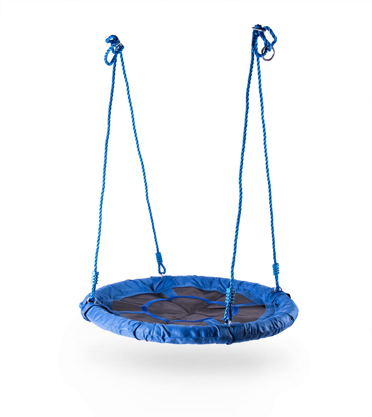 NESTSCHAUKEL 90/140 cm Schwarz, Blau  - Blau/Schwarz, Basics, Kunststoff/Metall (90/140cm)
