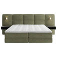 BOXSPRINGBETT 180/200 cm  in Grün  - Schwarz/Grün, Basics, Holz/Holzwerkstoff (180/200cm) - Esposa