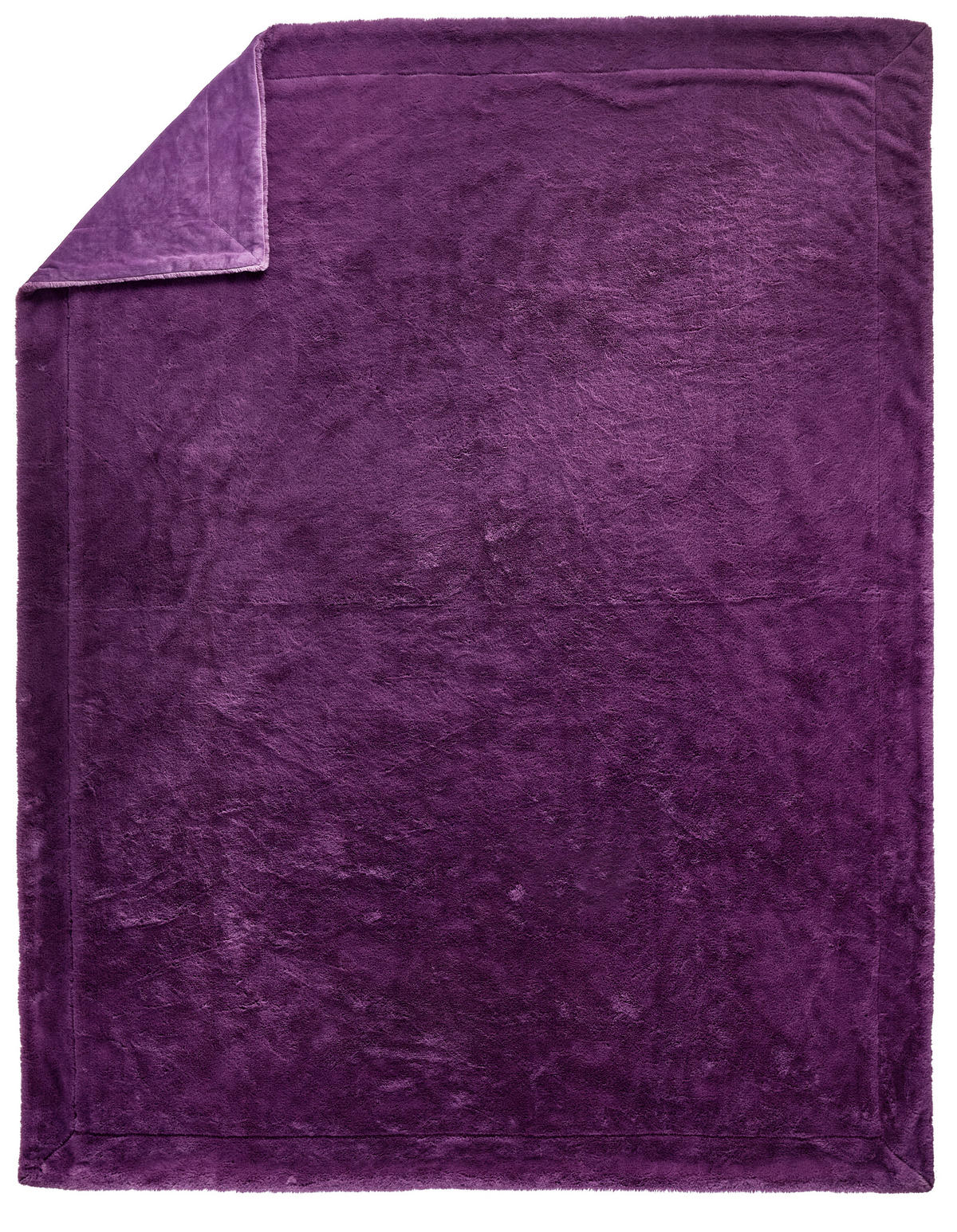 KOŽEŠINOVÁ DEKA, polyester, 150/200 cm - fialová, Design, textil (150/200cm) - Novel