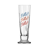 SCHNAPSGLAS 52 ml  - Rot/Goldfarben, Trend, Glas (3,5/11,3/3,5cm) - Ritzenhoff