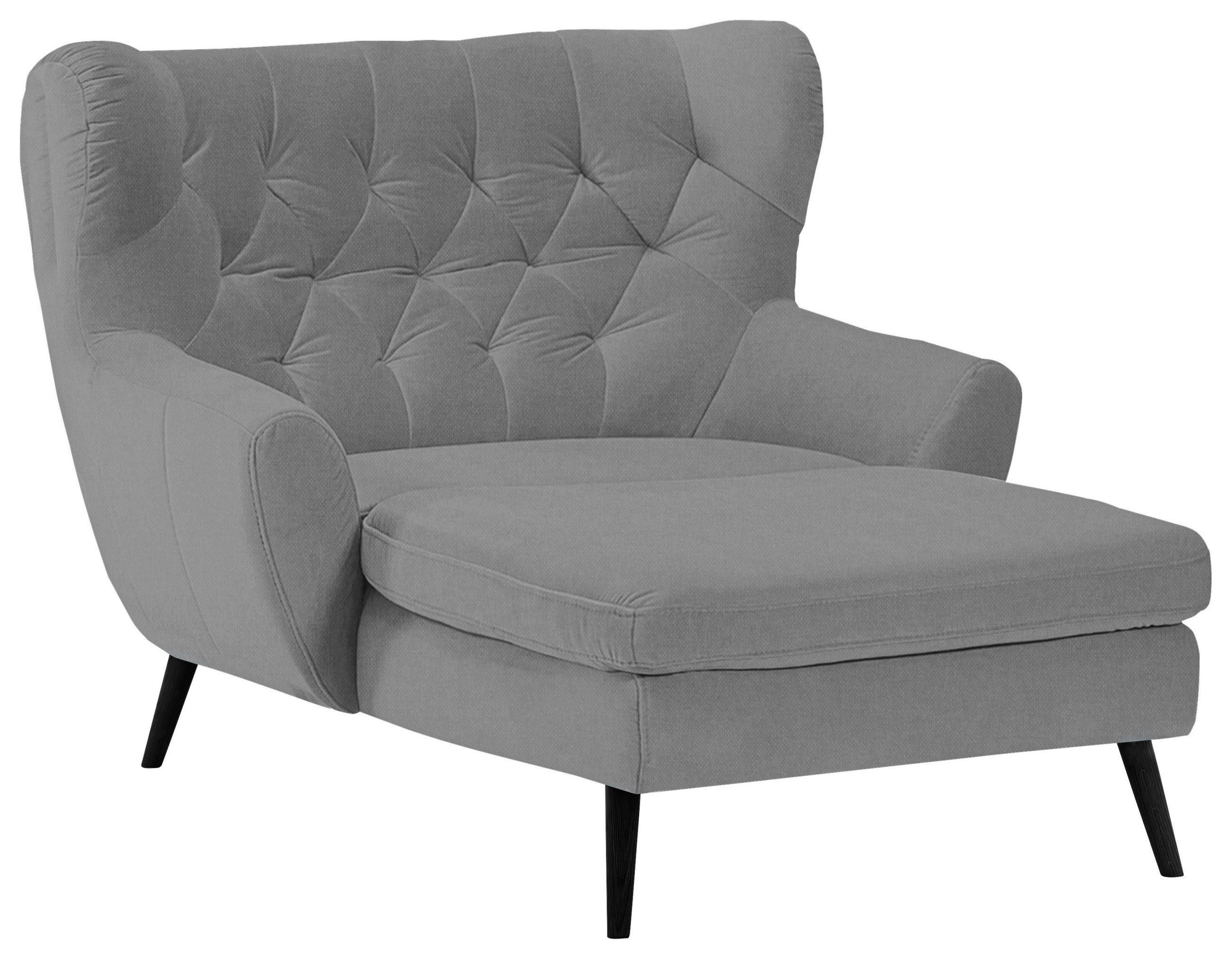 XXL-SESSEL Flachgewebe Grau  - Schwarz/Grau, Design, Holz/Textil (120/101/165cm) - Stylife