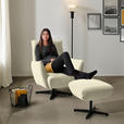 SESSEL in Chenille Creme  - Creme/Schwarz, Design, Textil/Metall (60/94/86cm) - Dieter Knoll