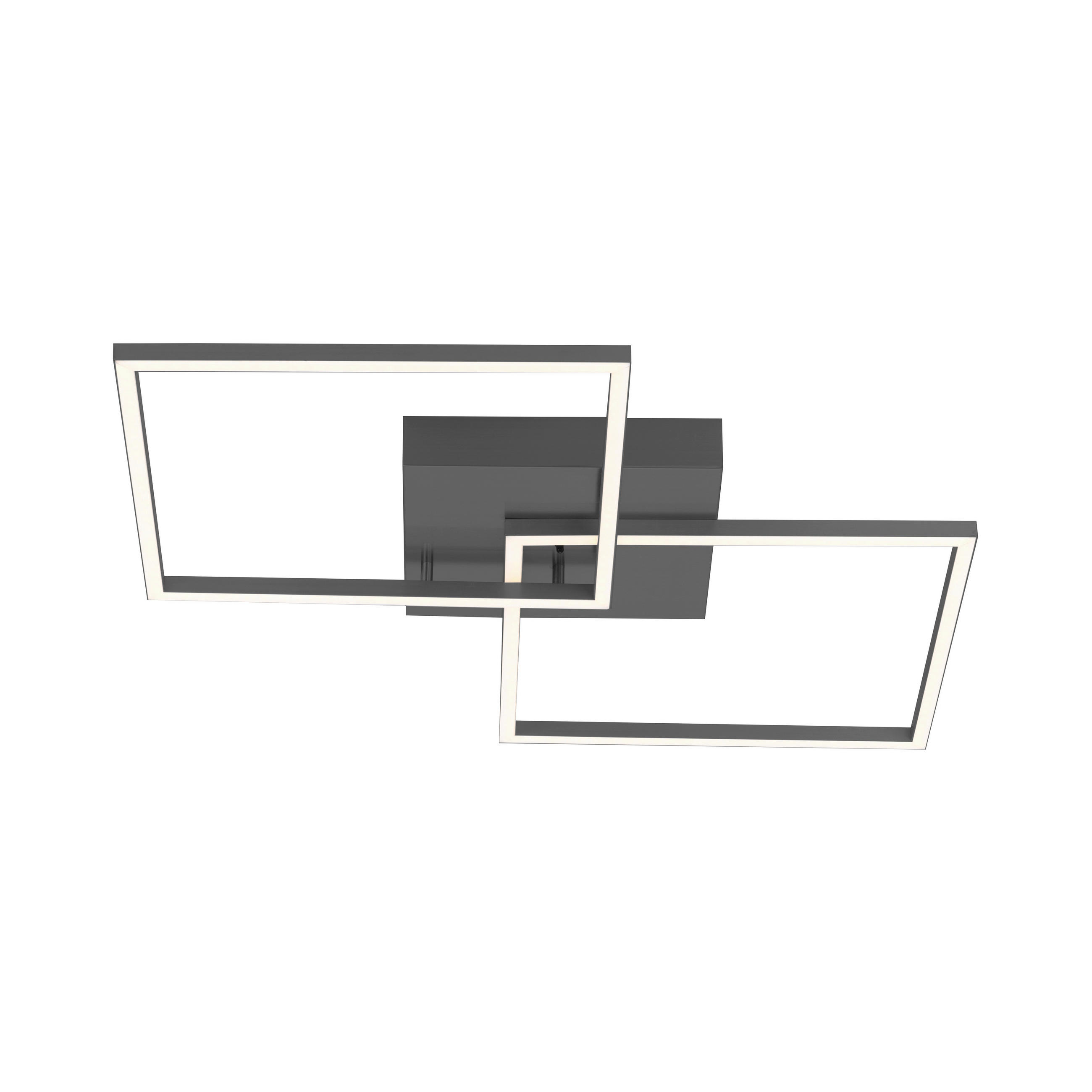 LED-Deckenleuchte   - Schwarz, Design, Kunststoff/Metall (53cm)