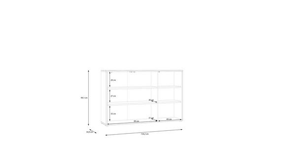 SIDEBOARD  154,2/99,1/34,9 cm  - Terracotta/Grau, MODERN, Holzwerkstoff/Kunststoff (154,2/99,1/34,9cm) - Carryhome