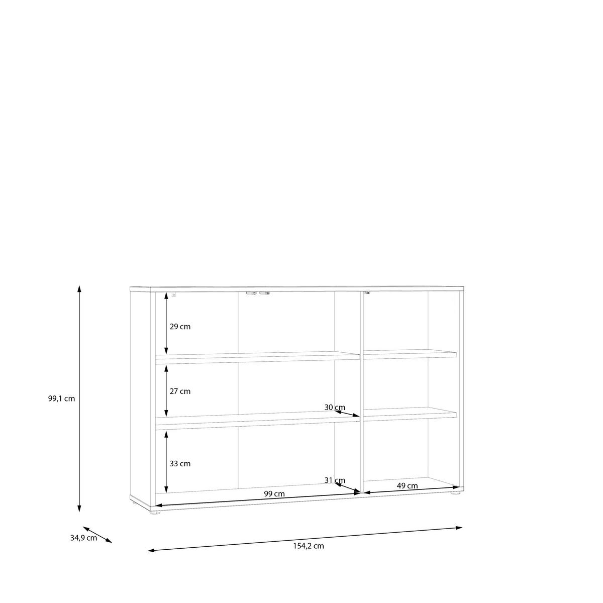 SIDEBOARD  154,2/99,1/34,9 cm  - Sandfarben/Grau, MODERN, Holzwerkstoff/Kunststoff (154,2/99,1/34,9cm) - Carryhome
