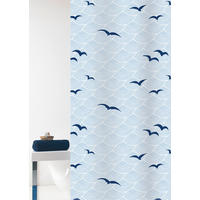 SPRCHOVÝ ZÁVĚS, 180/200 cm - bílá, Basics, plast (180/200cm) - Grund