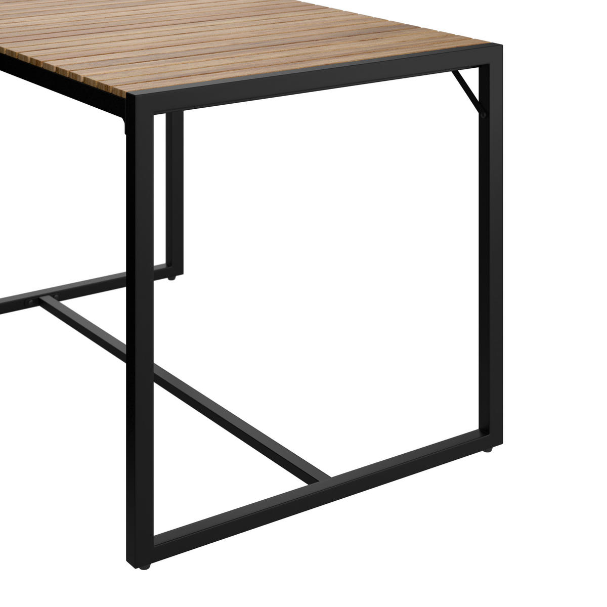 DINING-LOUNGESET   - Schwarz/Akaziefarben, Design, Holz/Textil (205/205cm) - Ambia Garden