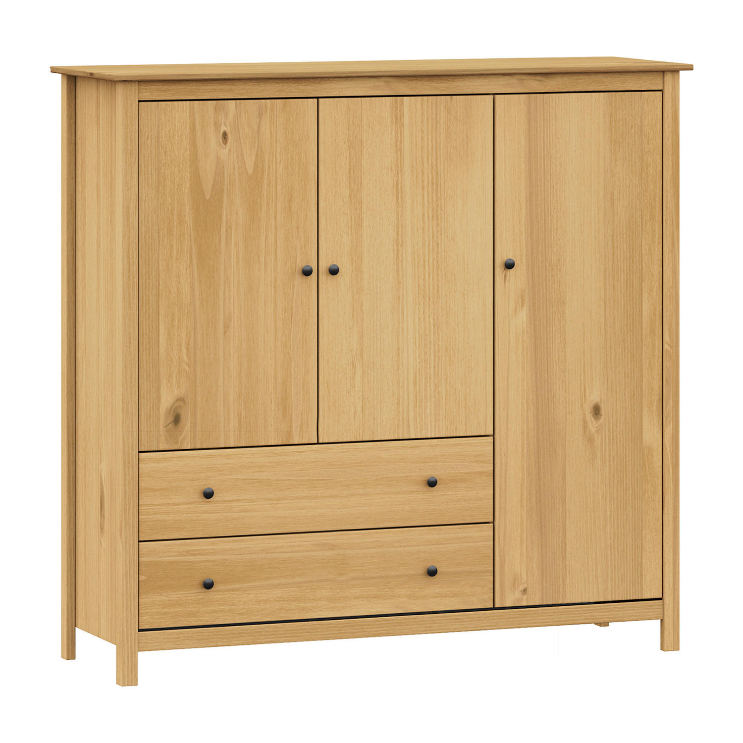KOMMODE , 142/137/45 cm, 2 Schublade(n)  - Messingfarben/Naturfarben, Basics, Holz/Metall (142/137/45cm) - Livetastic