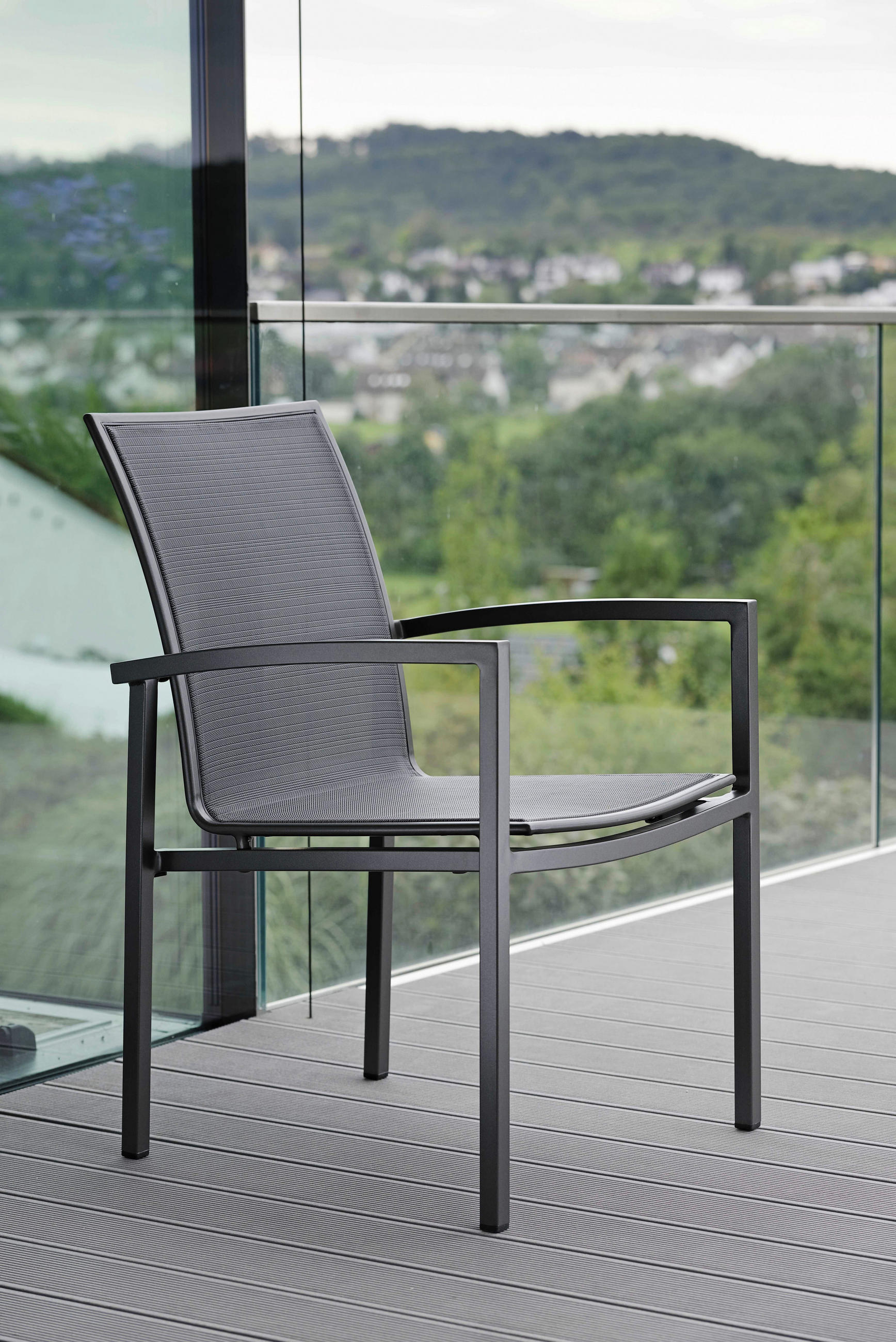 STAPELSESSEL in Metall, Textil Anthrazit, Grau  - Anthrazit/Grau, Design, Textil/Metall (57,5/89/66cm) - Stern