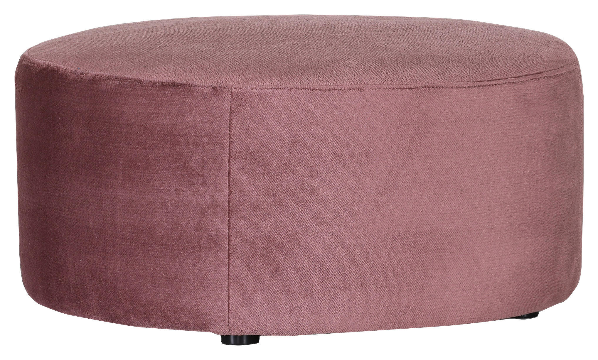 HOCKER in Textil Rosa  - Schwarz/Rosa, Design, Kunststoff/Textil (75/38/75cm) - MID.YOU