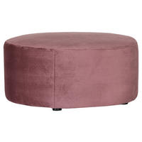 HOCKER in Textil Rosa  - Schwarz/Rosa, Design, Kunststoff/Textil (75/38/75cm) - MID.YOU