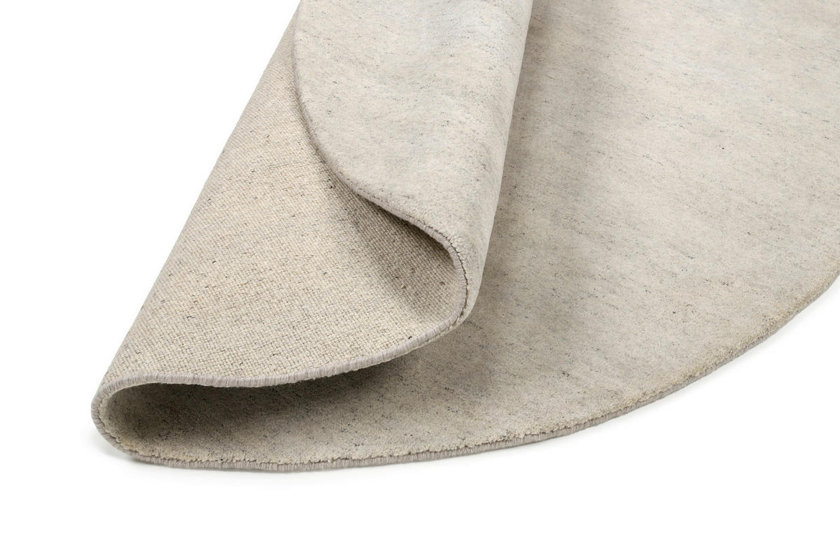 WOLLTEPPICH 150/150 cm Silverström Grau  - Grau, Basics, Textil (150/150cm)