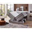 BOXSPRINGBETT 180/200 cm  in Hellgrau  - Hellgrau/Schwarz, KONVENTIONELL, Kunststoff/Textil (180/200cm) - Carryhome