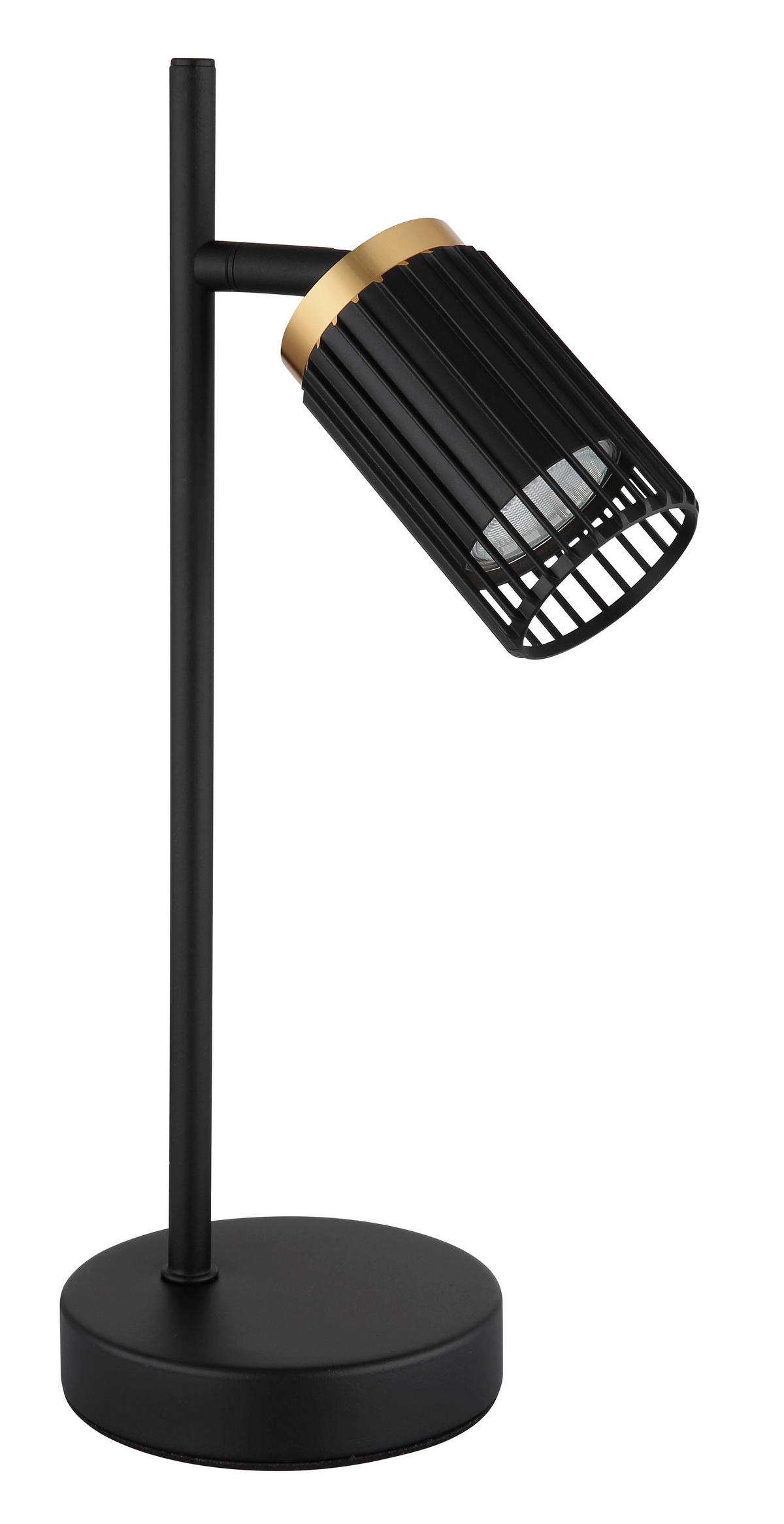TISCHLEUCHTE KORBEN 16,5/12/35 cm   - Goldfarben/Schwarz, Design, Kunststoff/Metall (16,5/12/35cm) - Globo