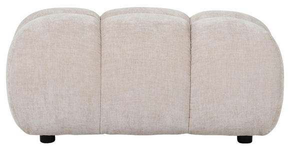 HOCKER Flachgewebe Beige - Beige/Schwarz, KONVENTIONELL, Kunststoff/Textil (86/42/57cm) - Carryhome
