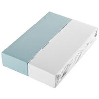 KINDERSPANNBETTTUCH 2er Set 60-70/120-140 cm   - Weiß/Hellblau, Basics, Textil (60-70/120-140cm) - My Baby Lou