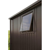 FENSTERLICHTPANEEL 188/2,5/81,4 cm  - Dunkelgrau, Design, Glas/Metall (188/2,5/81,4cm) - Biohort