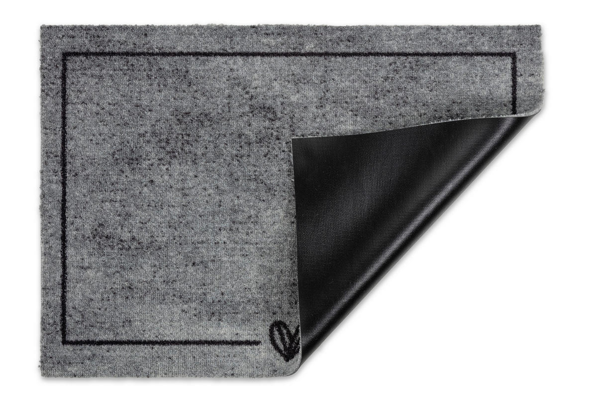 FUßMATTE  50/70 cm  Grau  - Grau, Basics, Kunststoff/Textil (50/70cm) - Astra