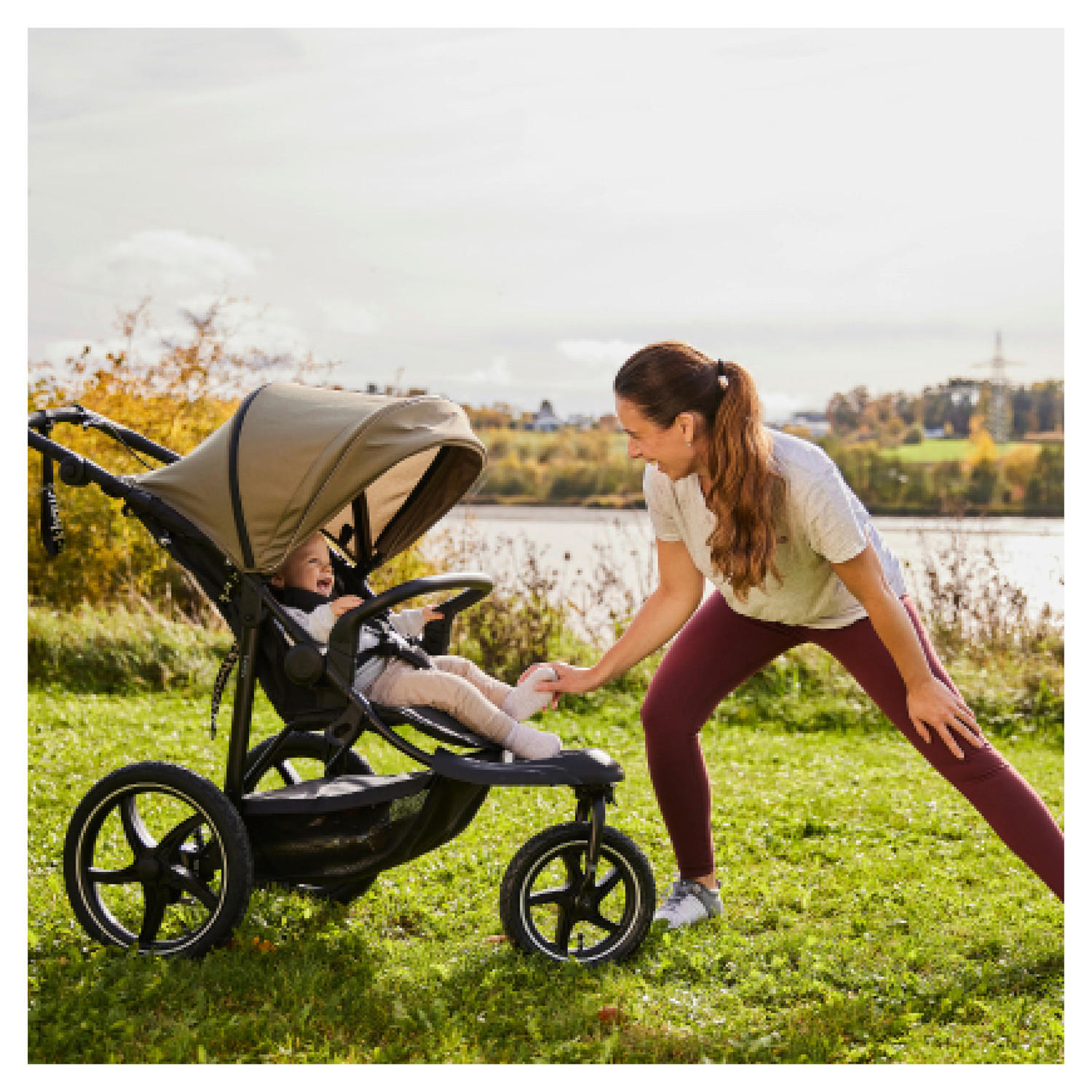 JOGGER Runner 3  - Schwarz/Olivgrün, Basics, Kunststoff/Textil (62/107/116null) - Hauck