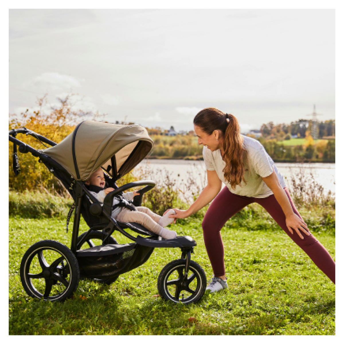 JOGGER Runner 3  - Schwarz/Olivgrün, Basics, Kunststoff/Textil (62/107/116null) - Hauck