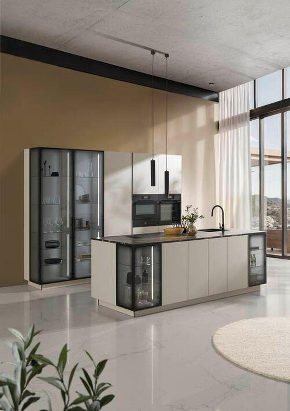 EINBAUKÜCHE   - Kaschmir, Design, Holzwerkstoff - Dieter Knoll