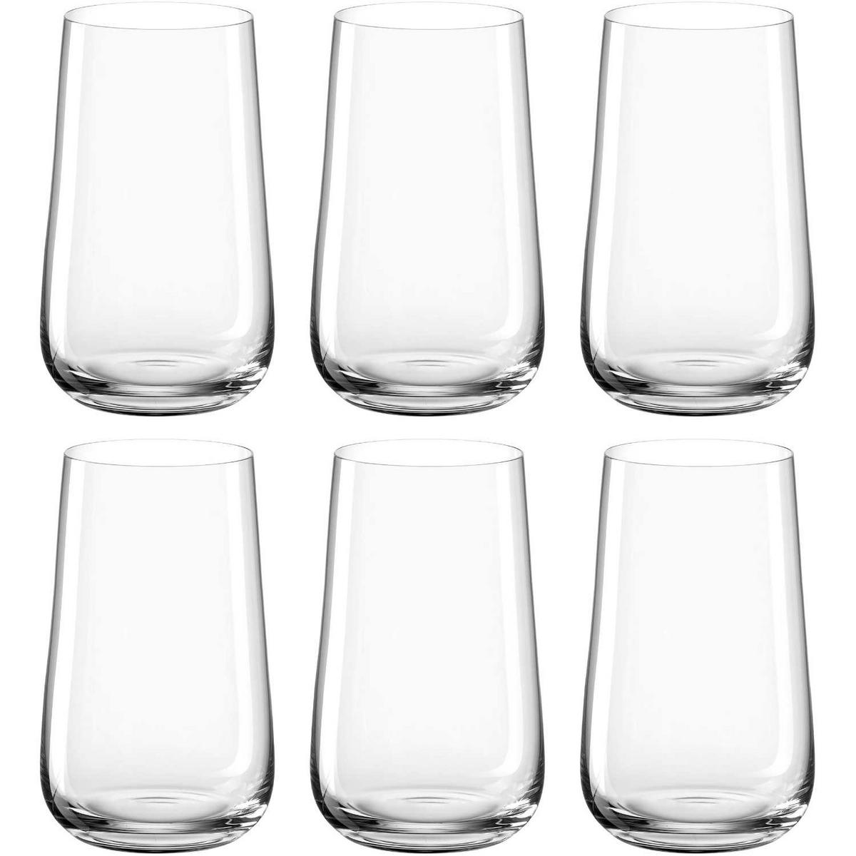GLÄSERSET Brunelli 6-teilig  - Klar, LIFESTYLE, Glas (530ml) - Leonardo