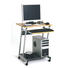 COMPUTERTISCH Alufarben, Anthrazit, Buchefarben - Anthrazit/Buchefarben, KONVENTIONELL, Kunststoff/Metall (60/75/48cm) - Carryhome