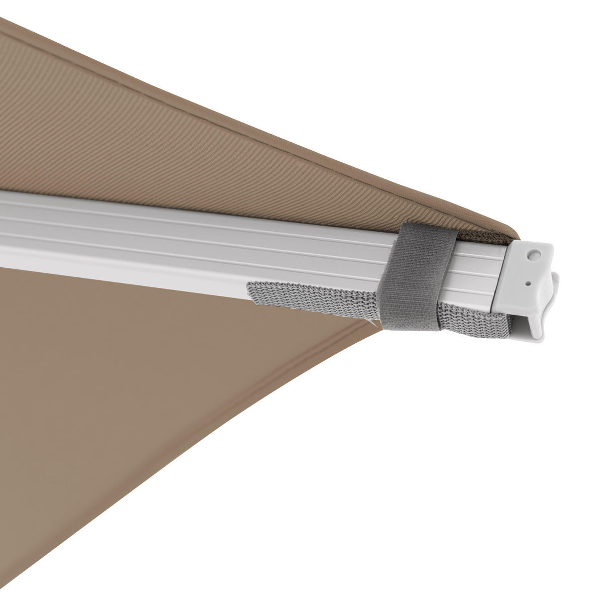 AMPELSCHIRM 300x300 cm  - Sandfarben/Hellgrau, Basics, Textil/Metall (300/300cm) - Doppler