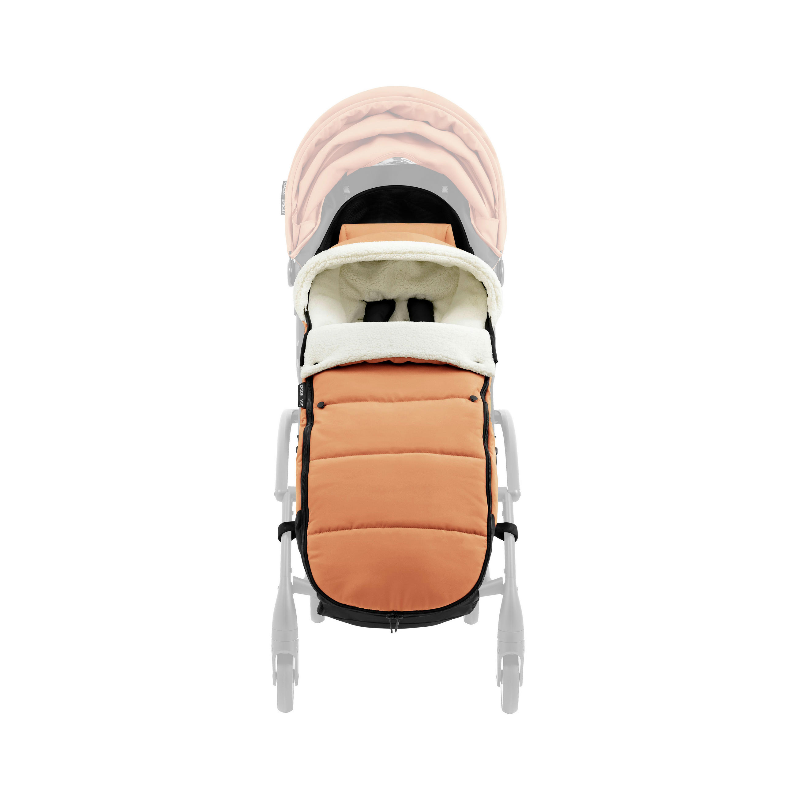 BUGGY-FUSSSACK  - Koralle, Basics, Textil (89/18,5/5cm) - Stokke