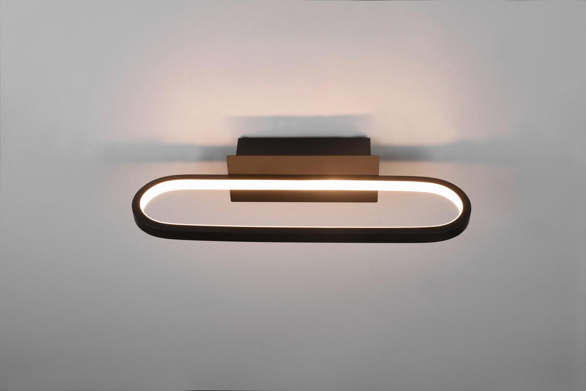 BADEZIMMER-WANDLEUCHTE - Schwarz, Basics, Metall (40/14,8/7,5cm) - Trio Leuchten