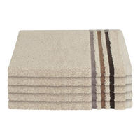 GÄSTETUCHSET Sandfarben 5-teilig 30/50 cm  - Sandfarben, Basics, Textil (30/50cm) - Schiesser