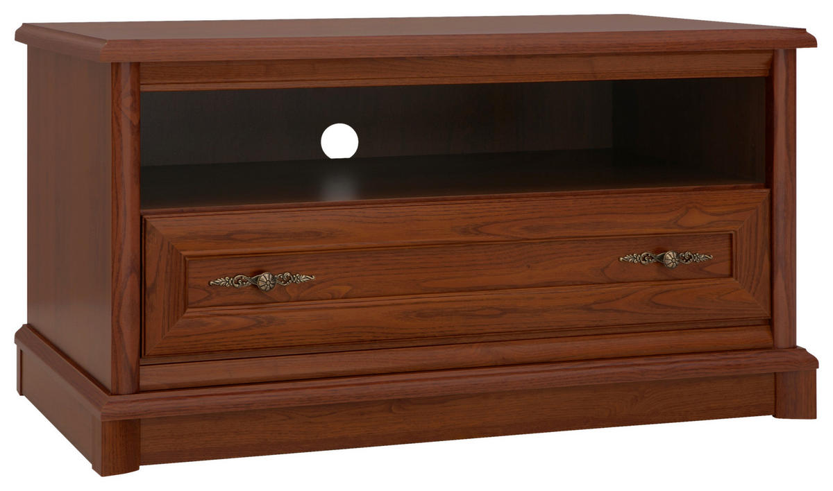 TV KOMODA kestenjasta  - kestenjasta/bronzana, Dizajnerski, metal/pločasti materijal (101/54,5/54,5cm) - Cantus