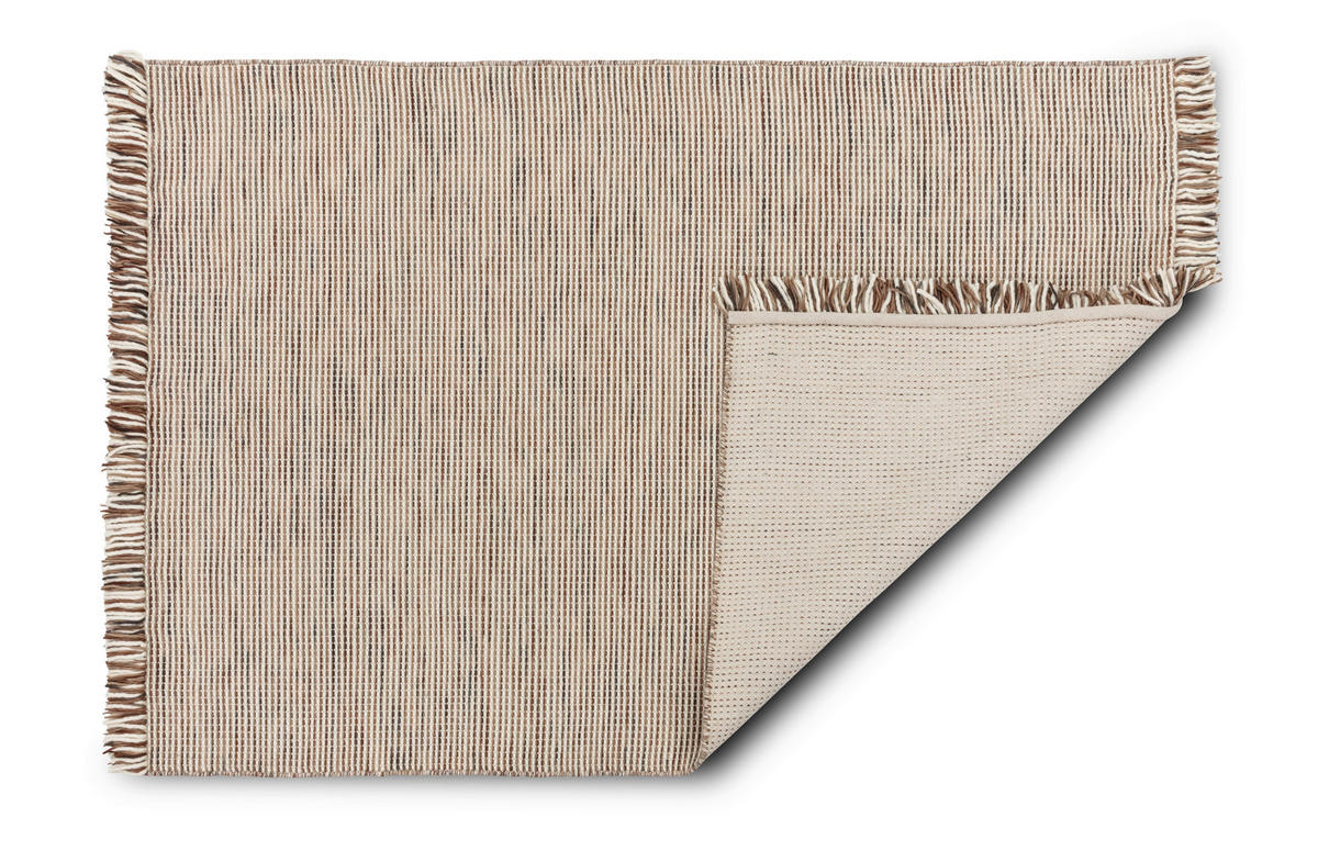 HANDWEBTEPPICH  Wohnzimmer 140/200 cm Arina Braun rechteckig  - Braun, Basics, Textil (140/200cm) - Schöner Wohnen