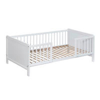 BODENBETT Weiss  - Weiss, Basics, Holz (145/76/50cm) - My Baby Lou
