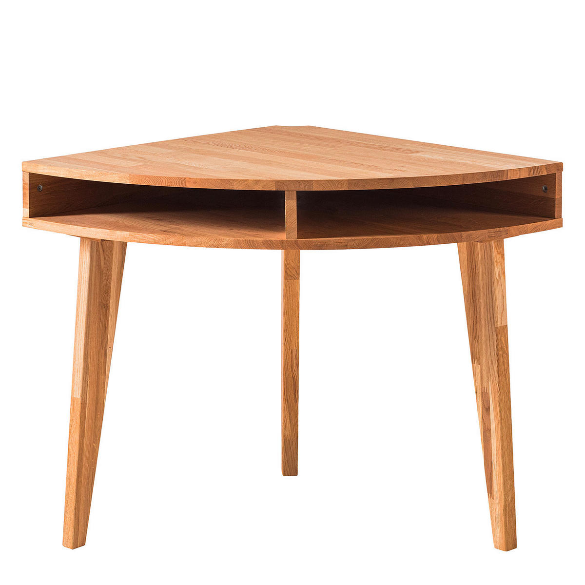 ECKSCHREIBTISCH 75/75/76 cm  in Wildeiche  - Wildeiche, Natur, Holz (75/75/76cm) - home24