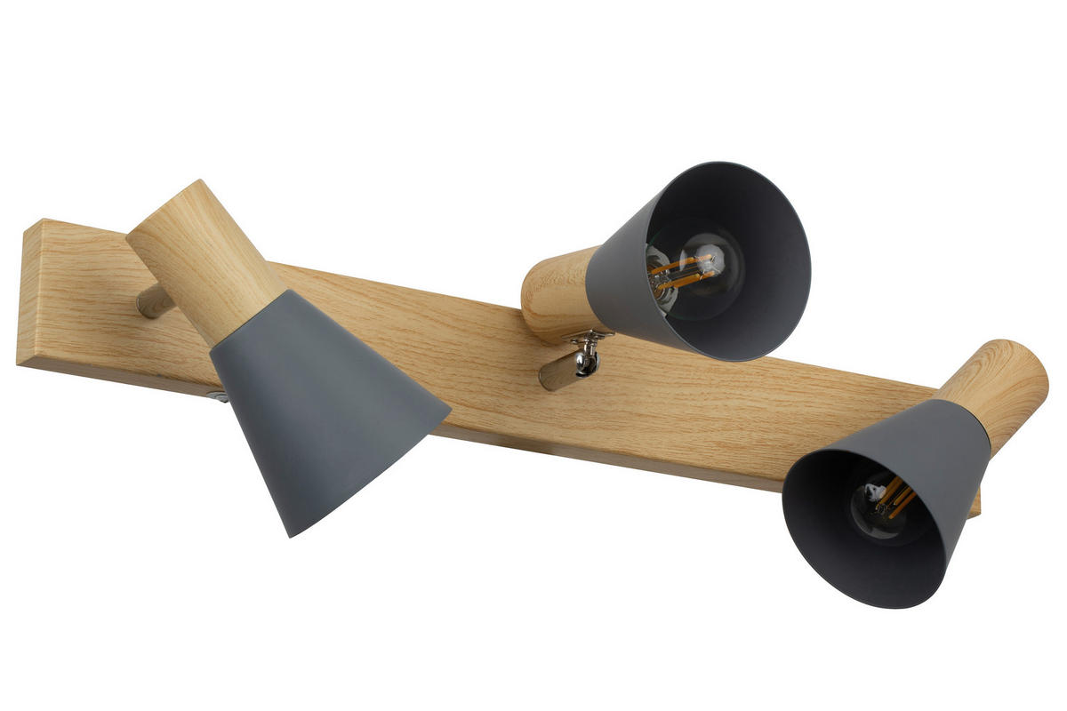 DECKENLEUCHTE    50/11,5/12,5 cm  - Grau, Trend, Metall (50/11,5/12,5cm) - Novel