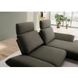 ECKSOFA  in Flachgewebe Braun  234/155 cm  - Schwarz/Braun, Design, Textil/Metall (234/155cm) - Dieter Knoll