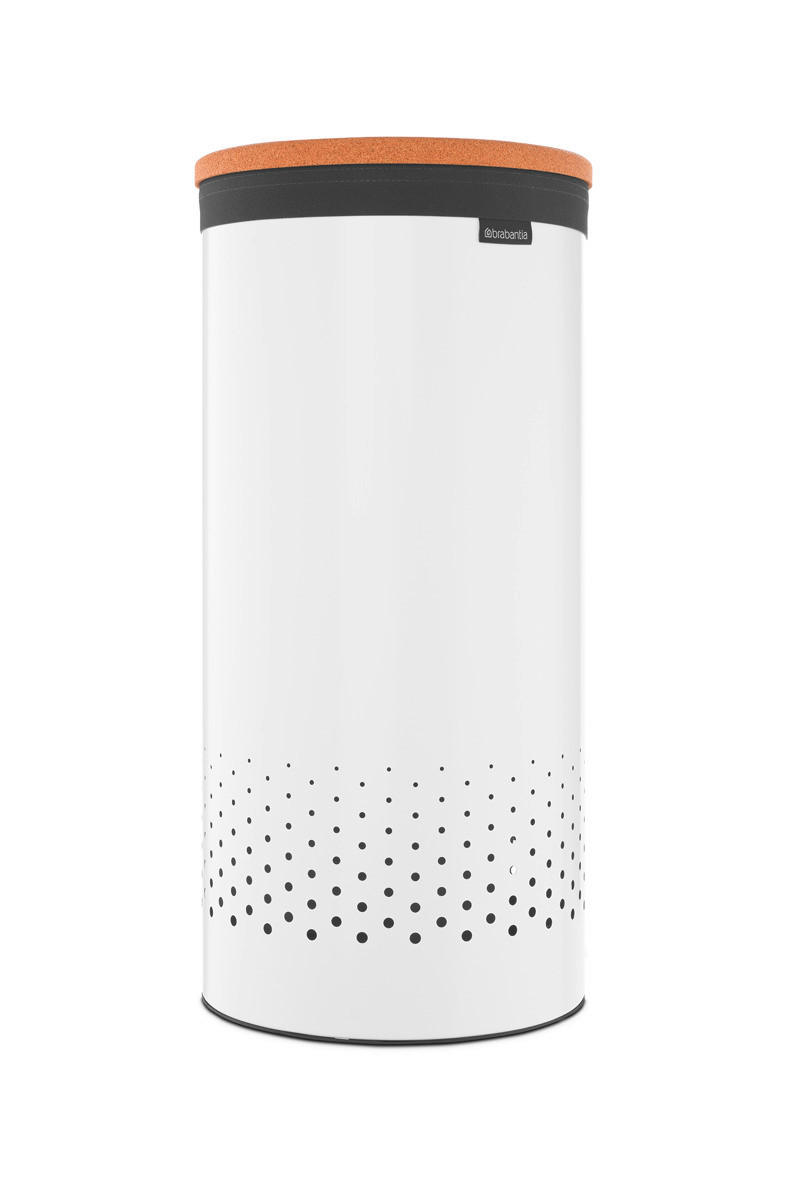 WÄSCHETONNE - Weiss, Basics, Metall (30/63.5/30cm) - Brabantia