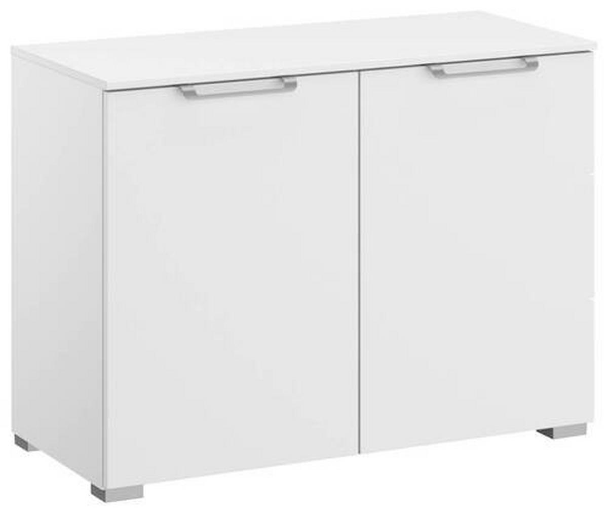 KOMMODE  in 80/61/42 cm  - Silberfarben/Alufarben, Design, Holzwerkstoff/Kunststoff (80/61/42cm) - Novel