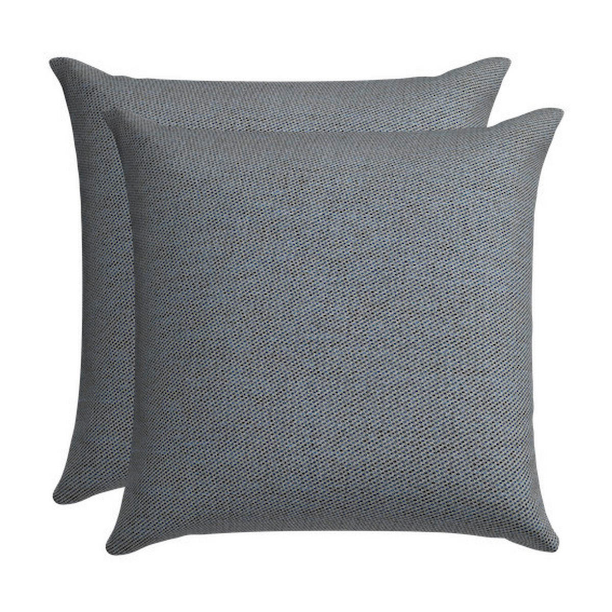 ZIERKISSENSET in Dunkelblau Uni 48/48 cm  - Dunkelblau, Basics, Textil (48/48cm)