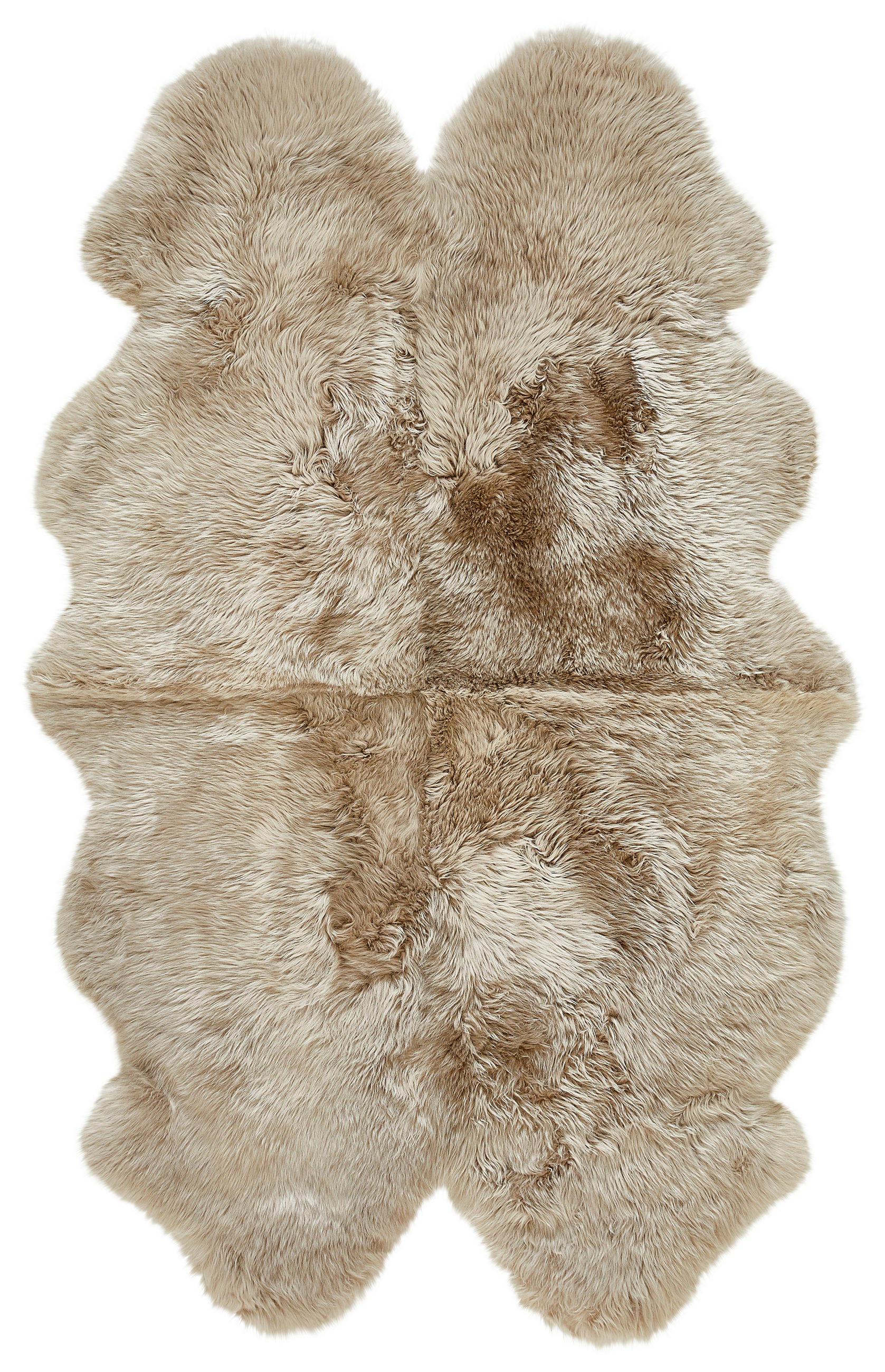 OVČIA KOŽUŠINA, 110/180 cm, béžová - béžová, Natur, kožušina (110/180cm) - Linea Natura