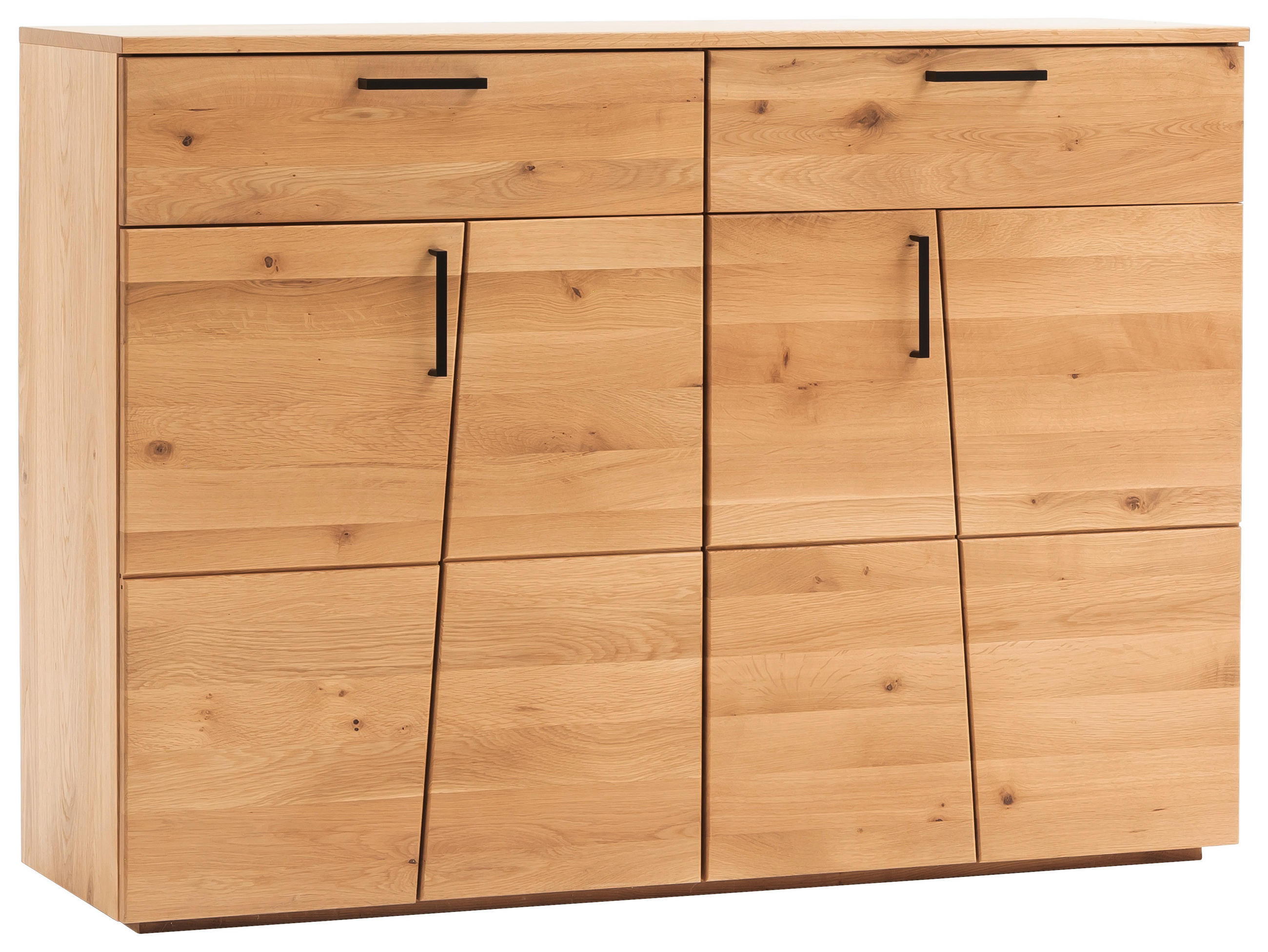 SIDEBOARD  in 130/95/40 cm  - Eichefarben/Schwarz, Natur, Holz/Holzwerkstoff (130/95/40cm)