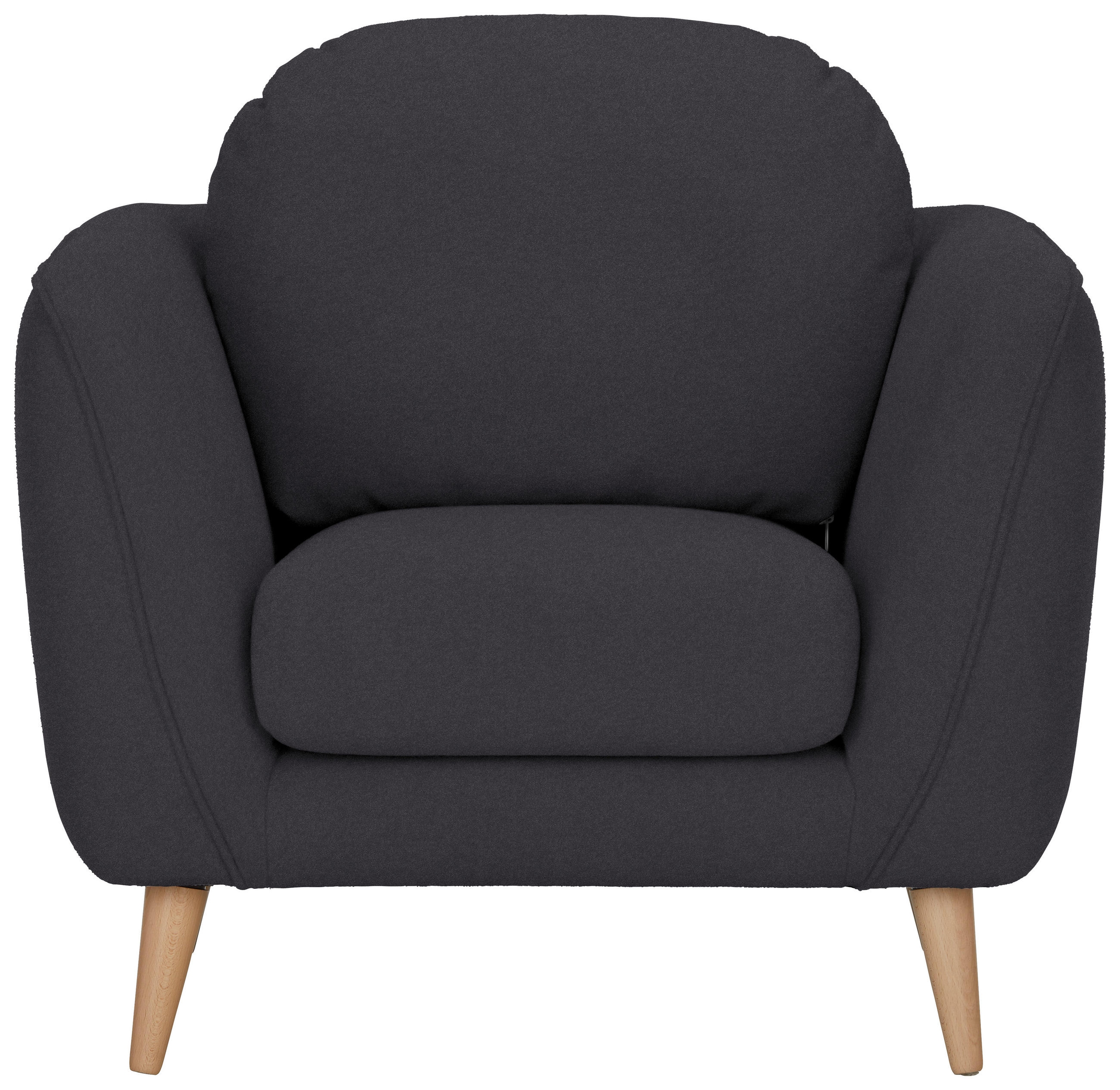 FÅTÖLJ i textil mörkgrå  - mörkgrå/grå, Klassisk, textil (98/70/97cm) - MID.YOU