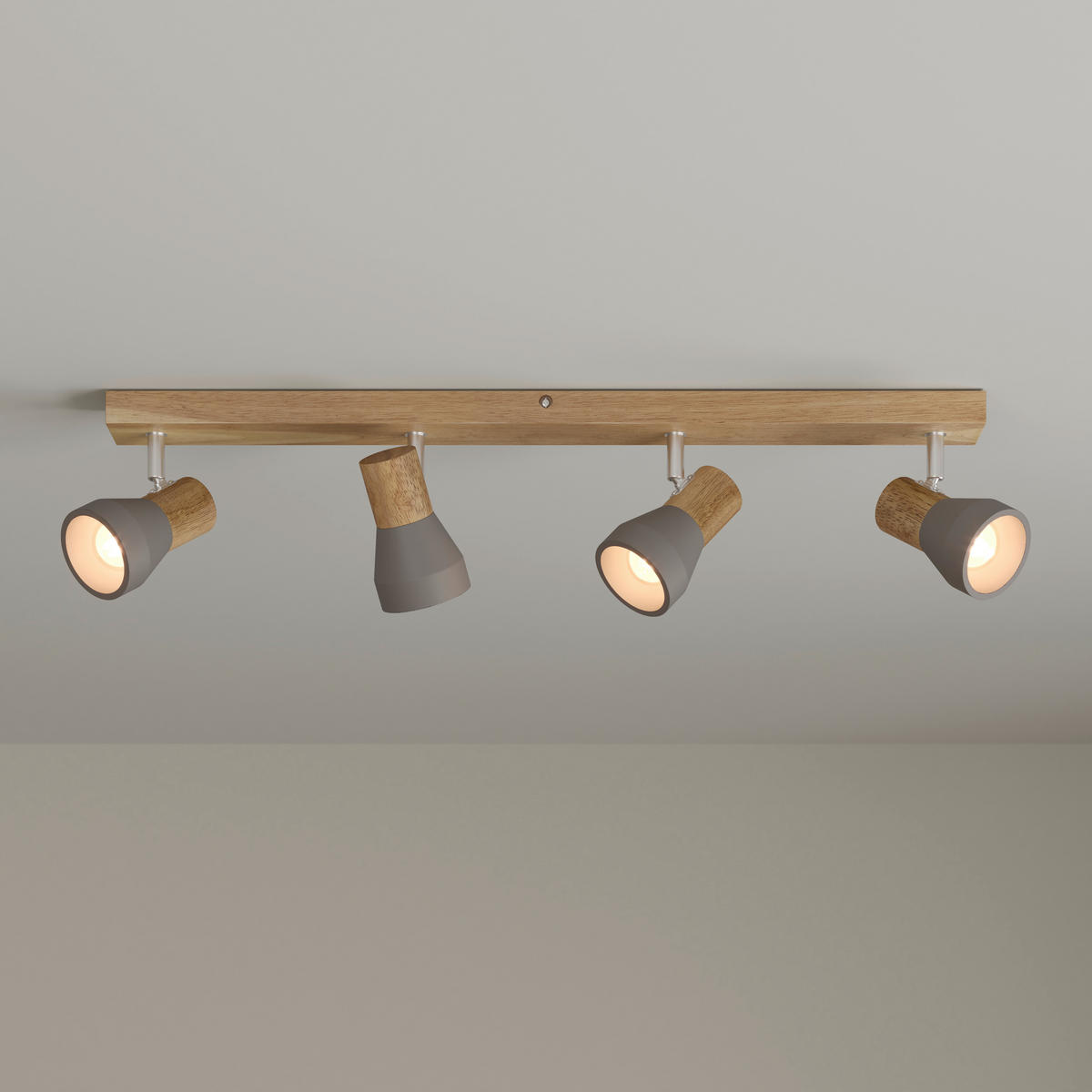 STRAHLER Alina 77/7,2/12,3 cm  - Eschefarben/Grau, Natur, Holz/Stein (77/7,2/12,3cm) - Novel