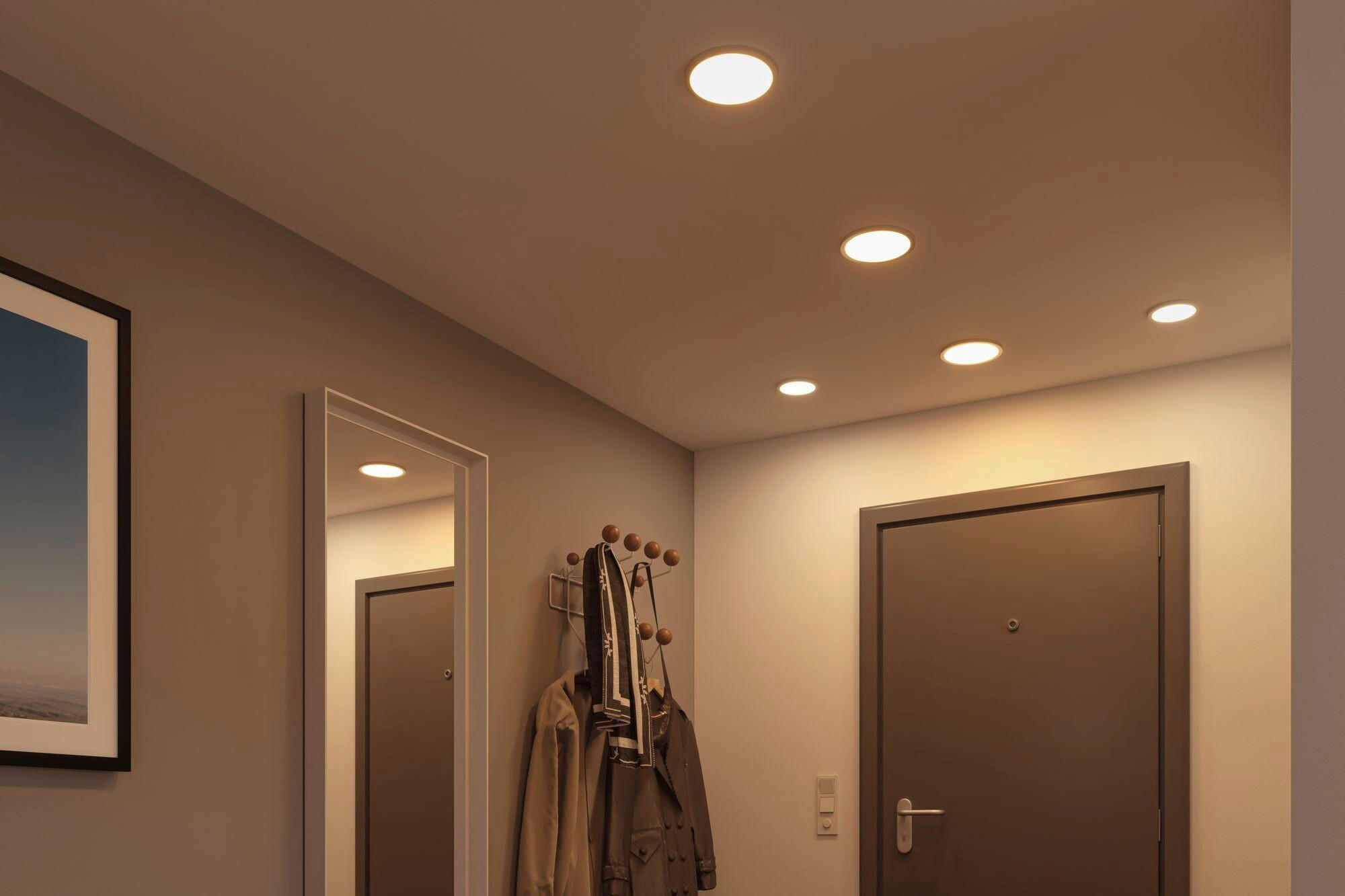 LED-PANEEL  - Weiß, Design, Kunststoff (17,5cm) - Paulmann