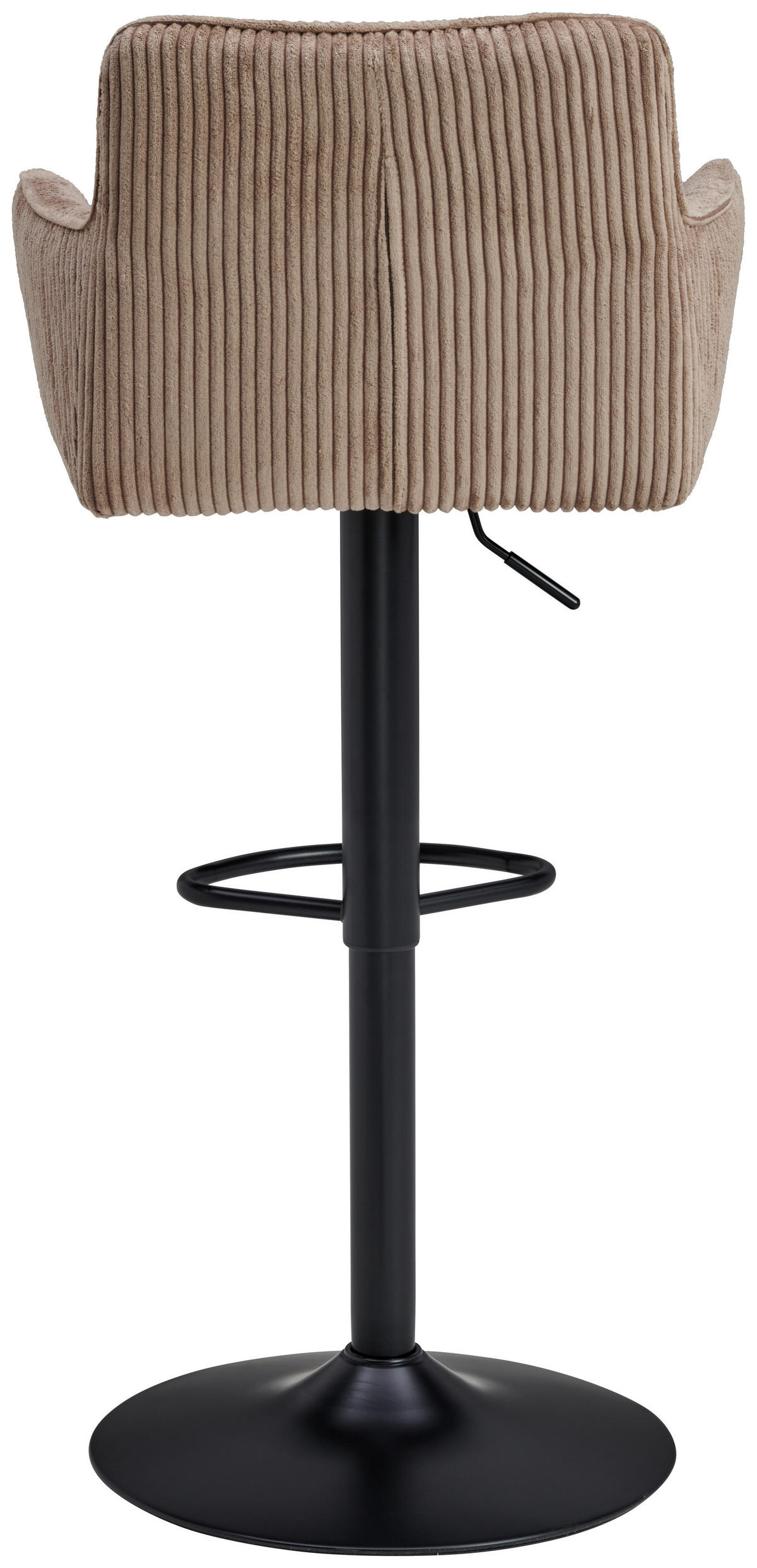 BARHOCKER in Schwarz, Hellbraun  - Hellbraun/Schwarz, MODERN, Textil/Metall (55/91.5-113/52cm) - Livetastic