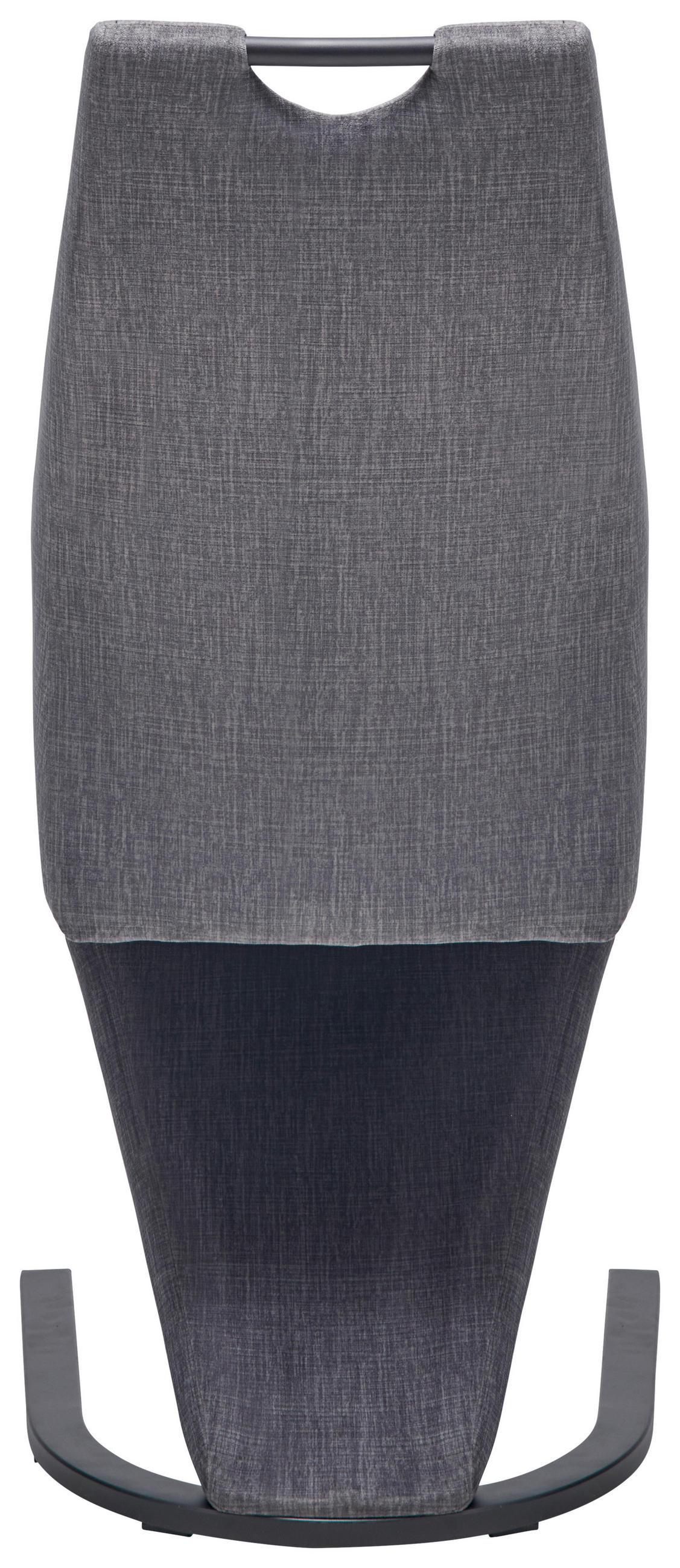 SCHWINGSTUHL  in Eisen Webstoff  - Schwarz/Grau, LIFESTYLE, Textil/Metall (44/105/65cm) - MID.YOU